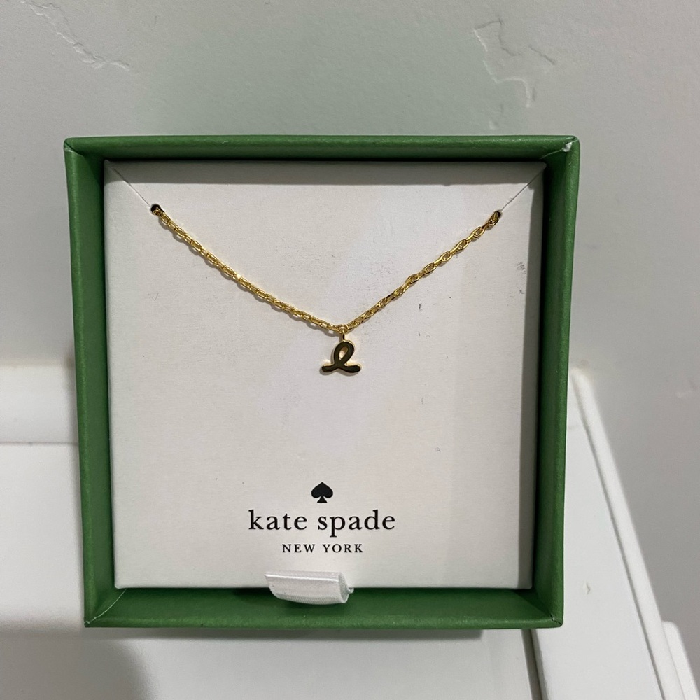 Kate Spade Necklace "Cancer Awareness Sign, , C, L"